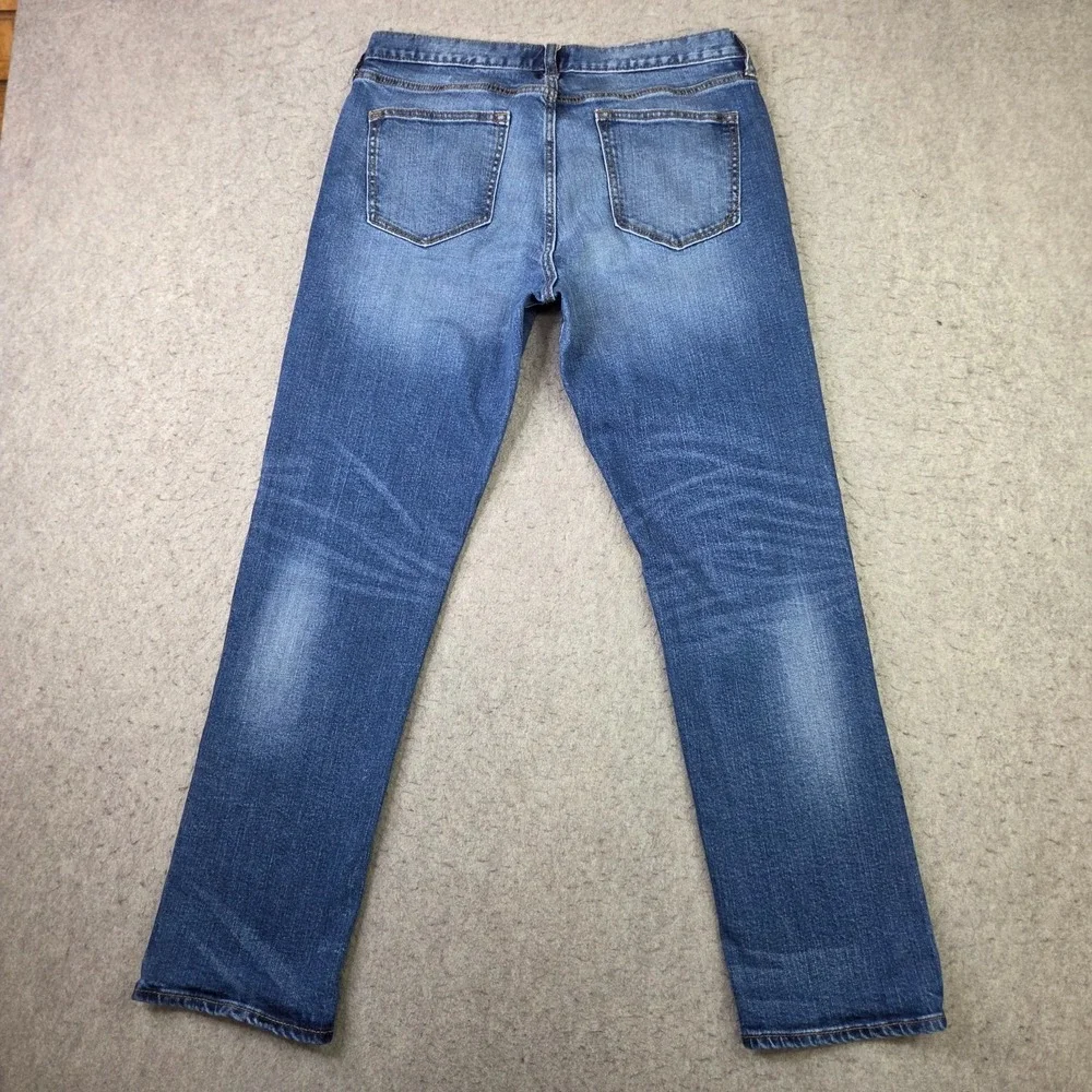 Banana Republic Athletic Jeans Mens 33x32 Blue Whisker Stretch Denim